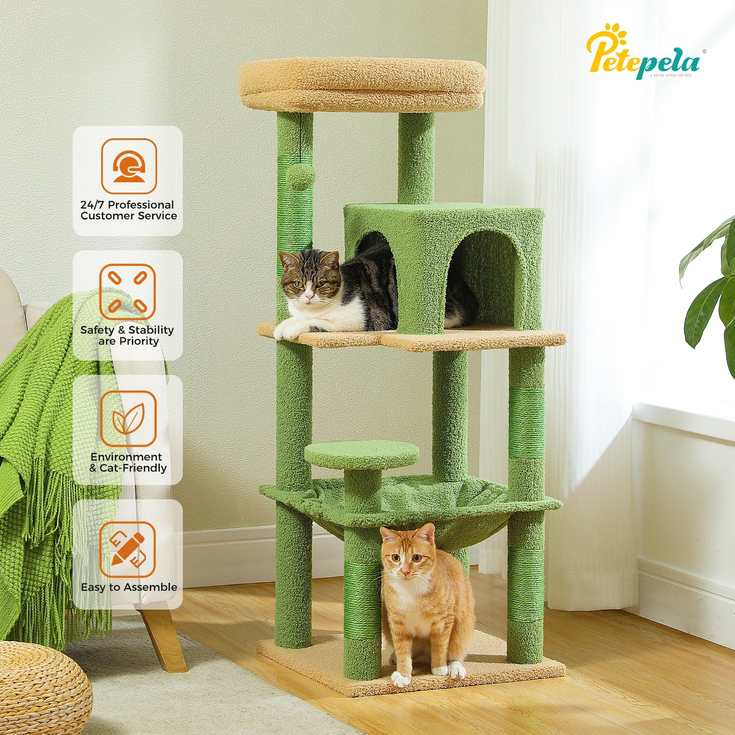 Tree Tower with Hammock, Condo & Large Top Perch