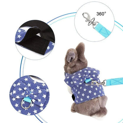 Cute Rabbit Walking Harness Set – Soft Vest with Leash for Outdoor Use