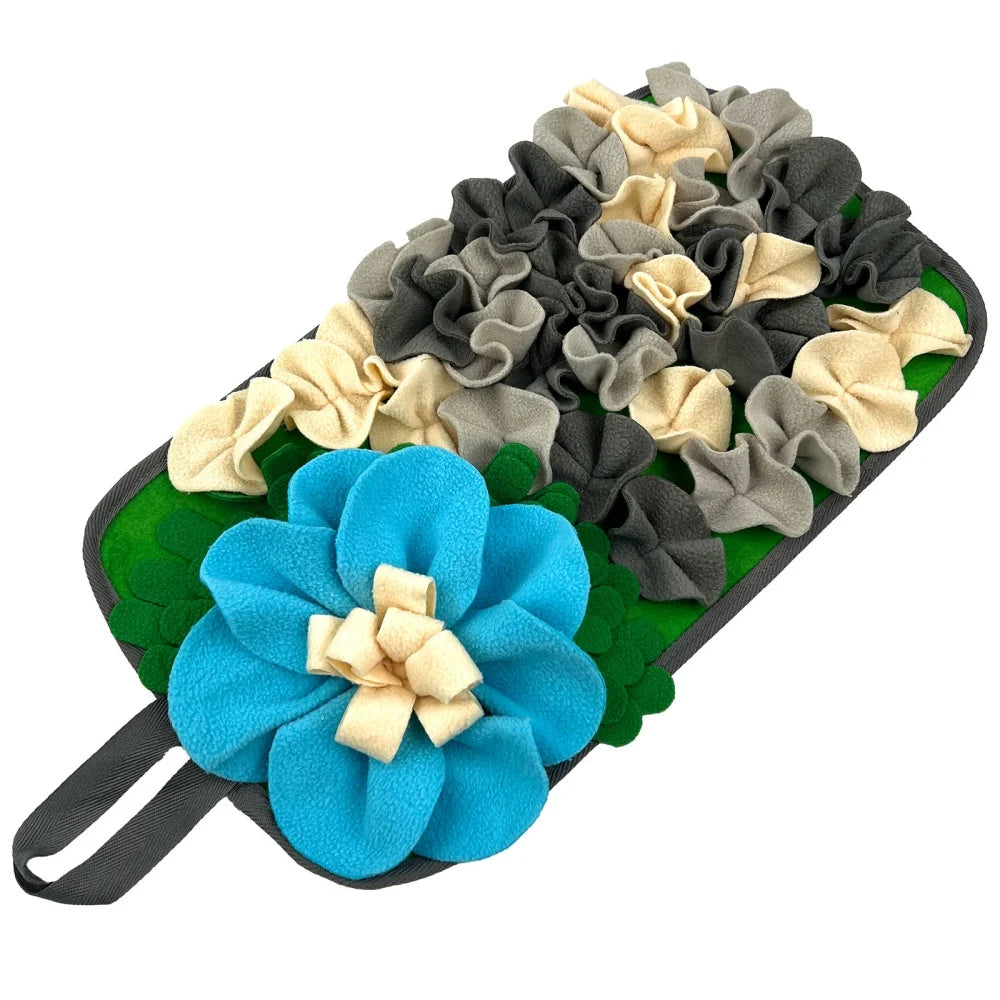 Interactive Floral Feeding Mat for Rabbits