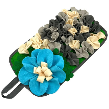 Interactive Floral Feeding Mat for Rabbits