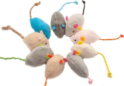 Catnip Rattle Mouse Toys – Interactive Plush Chase & Hunt Toys for Indoor Cat