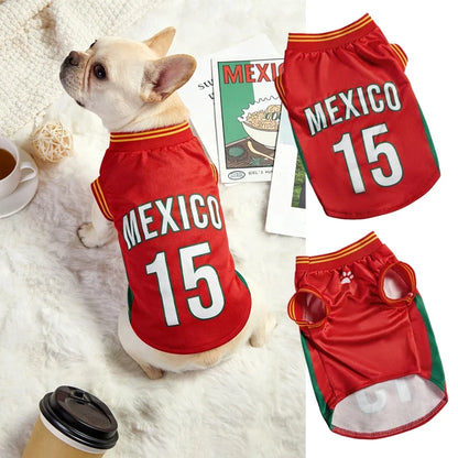 2026 Soccer Pet Jersey – Sports Shirt for Dogs