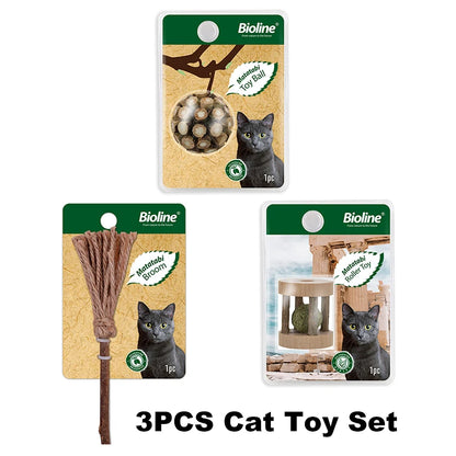 Bioline Matatabi Cat Toy Ball – Catnip Chew & Dental Care Toy