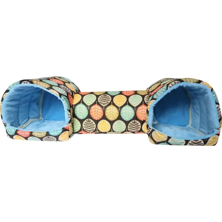 Fleece Pet Tunnel Hideaway – Cozy Burrow Bed for Cats & Rabbits