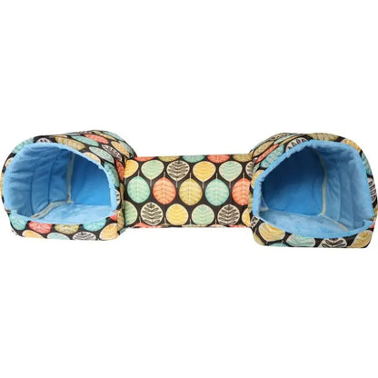 Fleece Pet Tunnel Hideaway – Cozy Burrow Bed for Cats & Rabbits