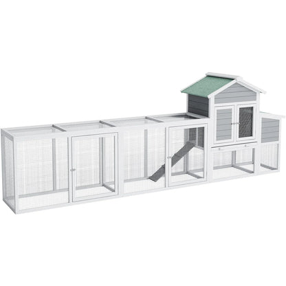 Large Weatherproof Wooden Outdoor Rabbit Hutch with Run