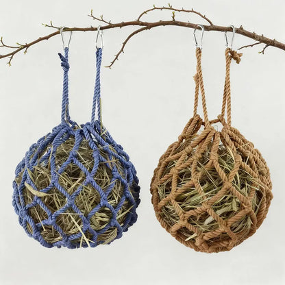 Hanging Rabbit Hay Feeder Bag – Durable Cage Hay Holder