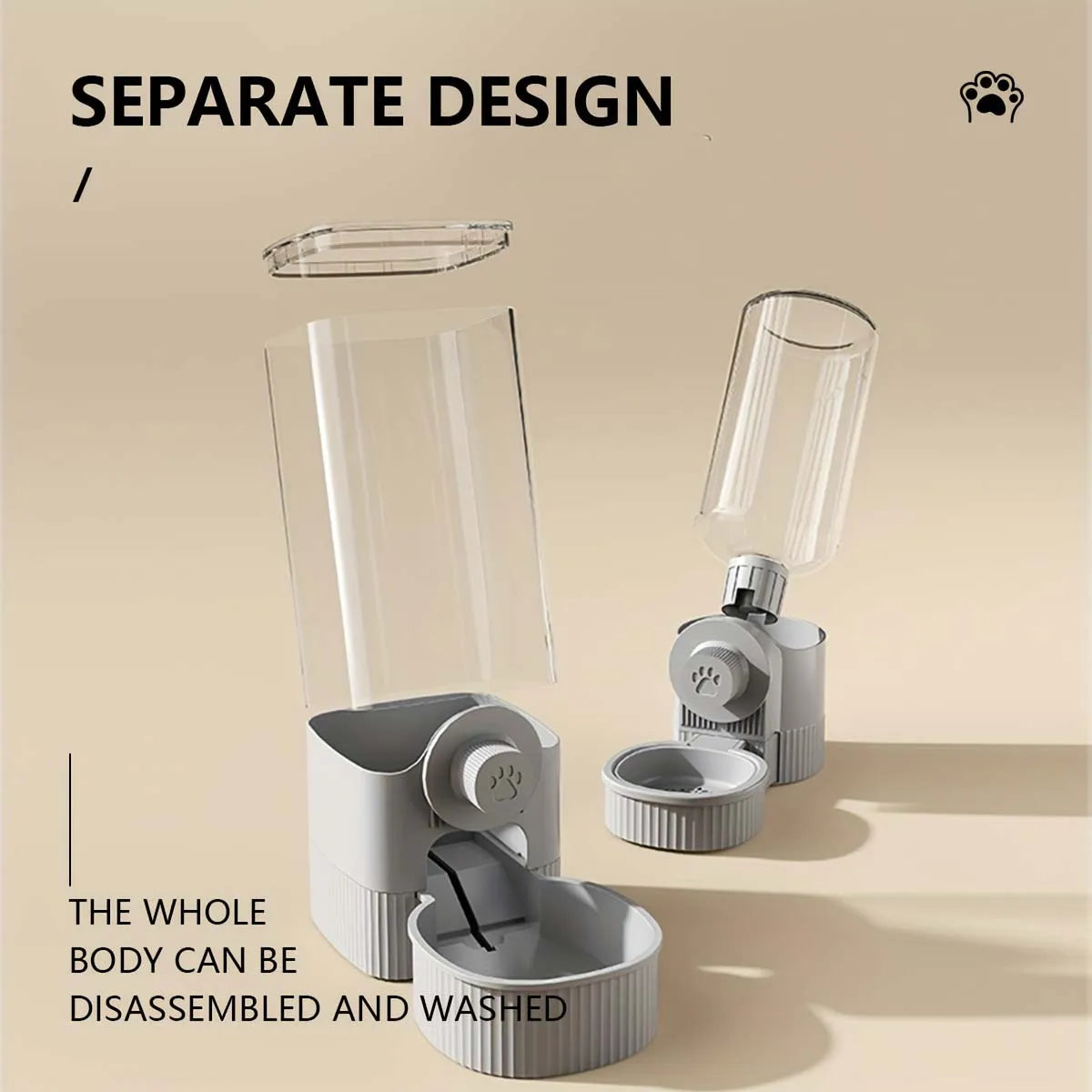 Gravity Rabbit Feeder & Water Dispenser Set – Hanging Automatic Feeding System
