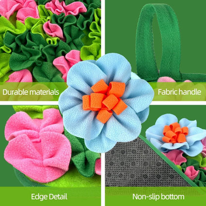 Interactive Floral Feeding Mat for Rabbits