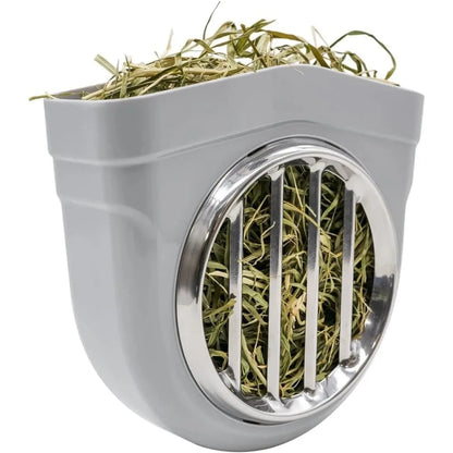 Chew-Proof Rabbit Hay Feeder – ABS & Stainless Steel Hay Rack