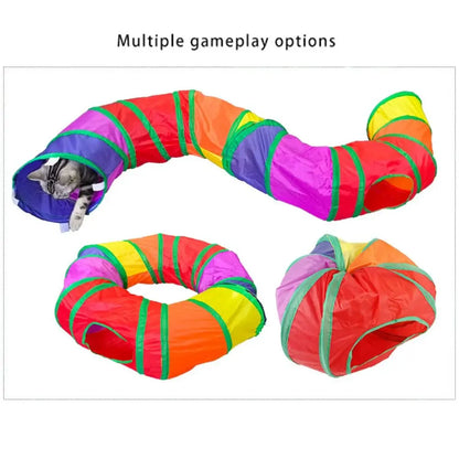 Portable Foldable Cat & Rabbit Tunnel – Interactive Play Tube for Exercise & Enrichment