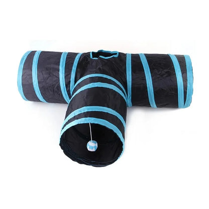 Foldable Pet Tunnel Toy – Interactive Play Tube for Cats & Rabbits