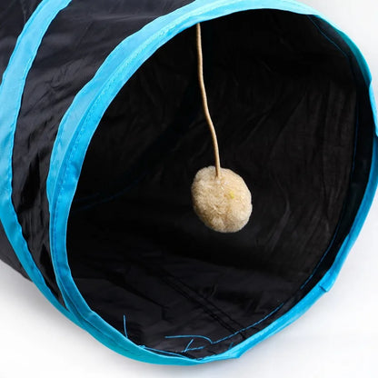 Foldable Pet Tunnel Toy – Interactive Play Tube for Cats & Rabbits