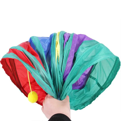 Portable Foldable Cat & Rabbit Tunnel – Interactive Play Tube for Exercise & Enrichment