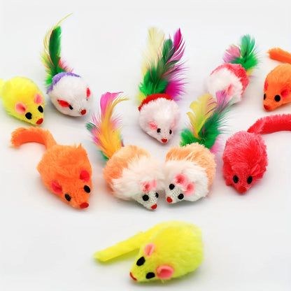 Catnip Rattle Mouse Toys – Interactive Plush Chase & Hunt Toys for Indoor Cat