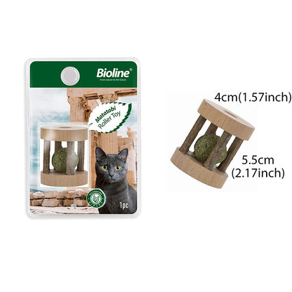 Bioline Matatabi Cat Toy Ball – Catnip Chew & Dental Care Toy