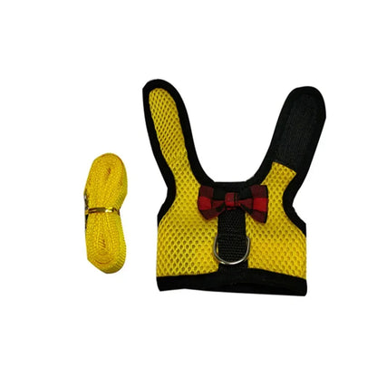 Cute Rabbit Walking Harness Set – Soft Vest with Leash for Outdoor Use