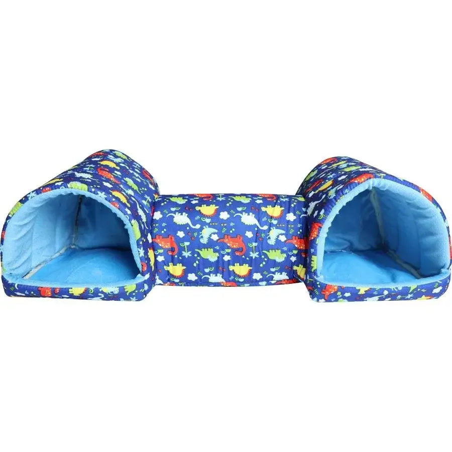 Fleece Pet Tunnel Hideaway – Cozy Burrow Bed for Cats & Rabbits