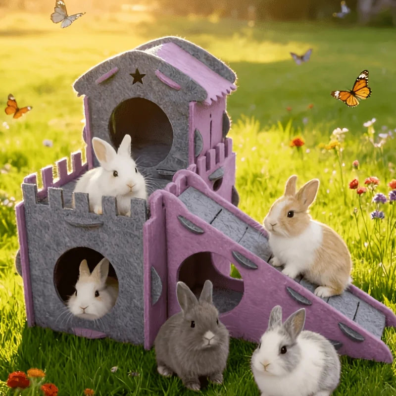 Rabbit Castle Hideout – Cozy Bunny Shelter