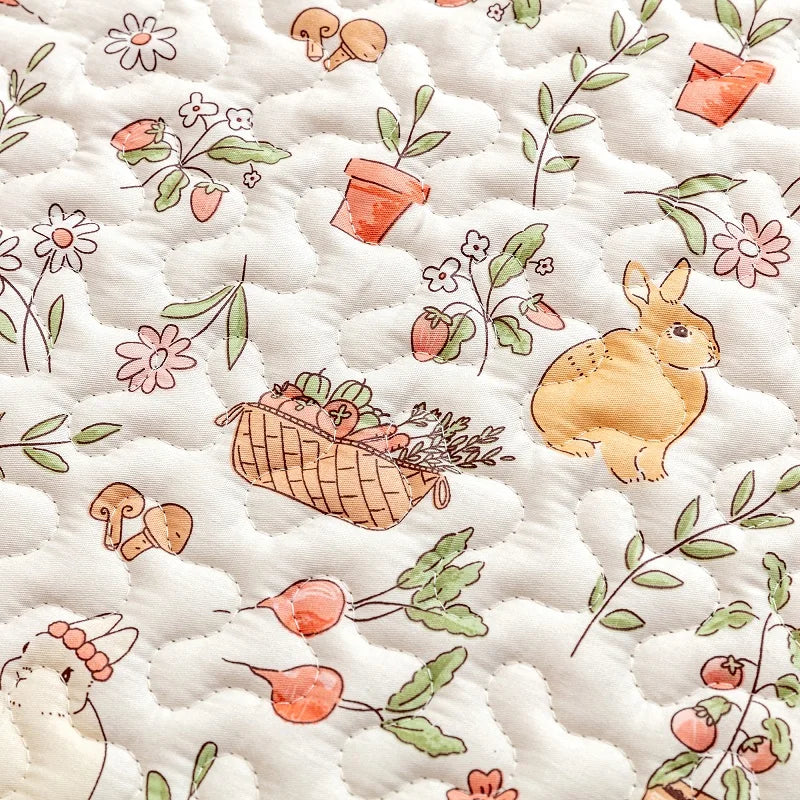 Cotton Rabbit Floor Mat – All-Season Comfort Sleeping Pad