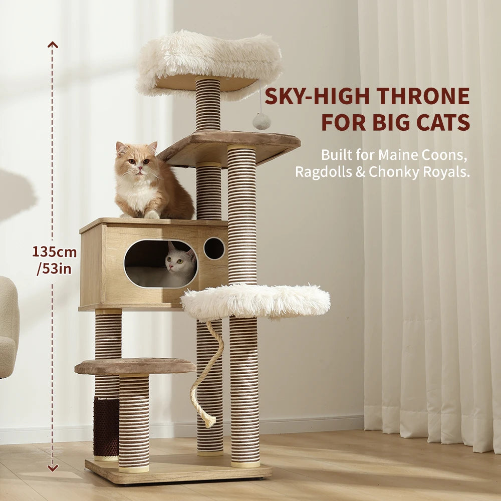 Multi-Tier Cat Tree Tower – Climbing Frame with Scratching Posts & Cozy Perch