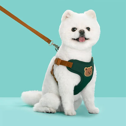 Adjustable Reflective Pet Harness & Leash Set