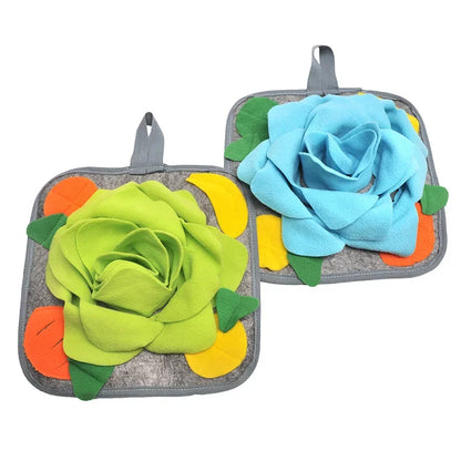 Pet Snuffle Mat – Interactive Foraging & Feeding Pad for Rabbits