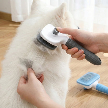 Self-Cleaning Pet Grooming Brush