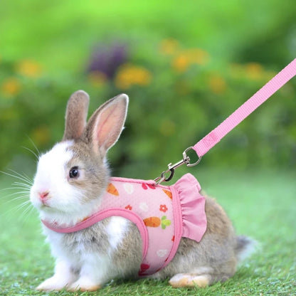 Cute Adjustable Rabbit Harness & Leash Set