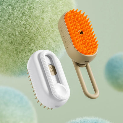 3-In-1 Steamy Pet Grooming Brush
