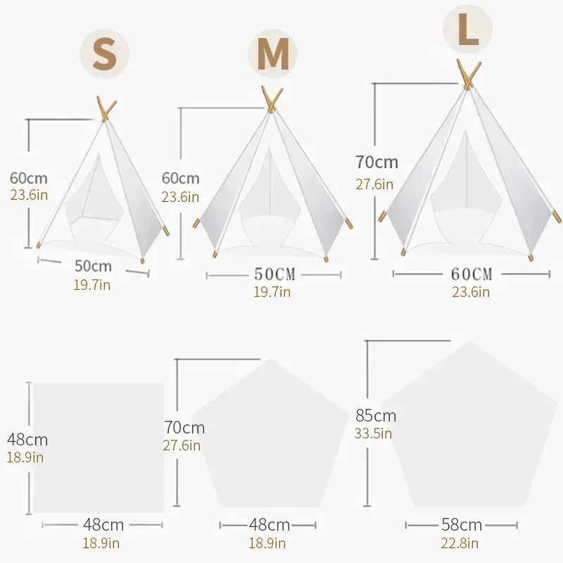 Tent House with Cushion – Cozy Indoor Hideaway