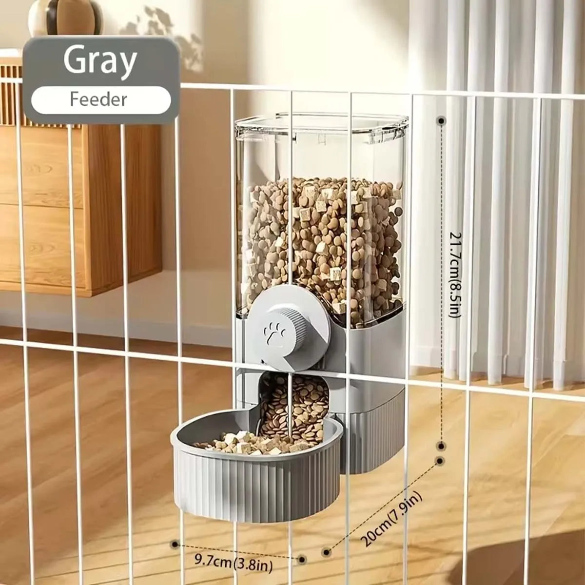 Gravity Rabbit Feeder & Water Dispenser Set – Hanging Automatic Feeding System