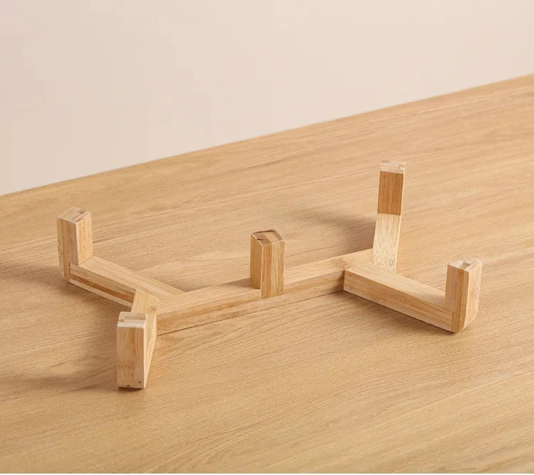 Ceramic Pet Bowl with Wooden Stand – Single & Double Feeding Set