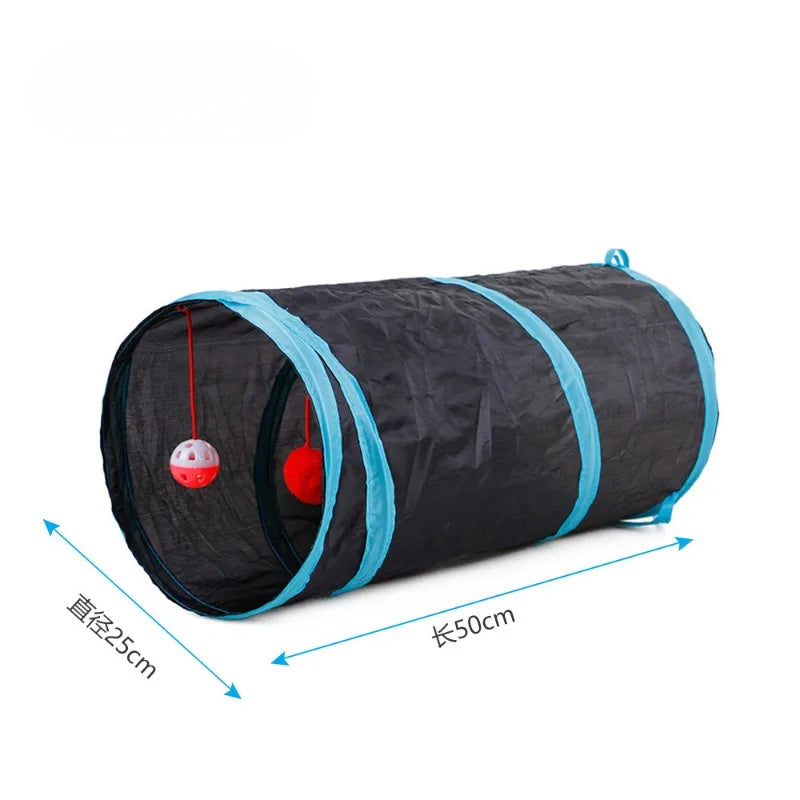 Foldable Pet Tunnel Toy – Interactive Play Tube for Cats & Rabbits