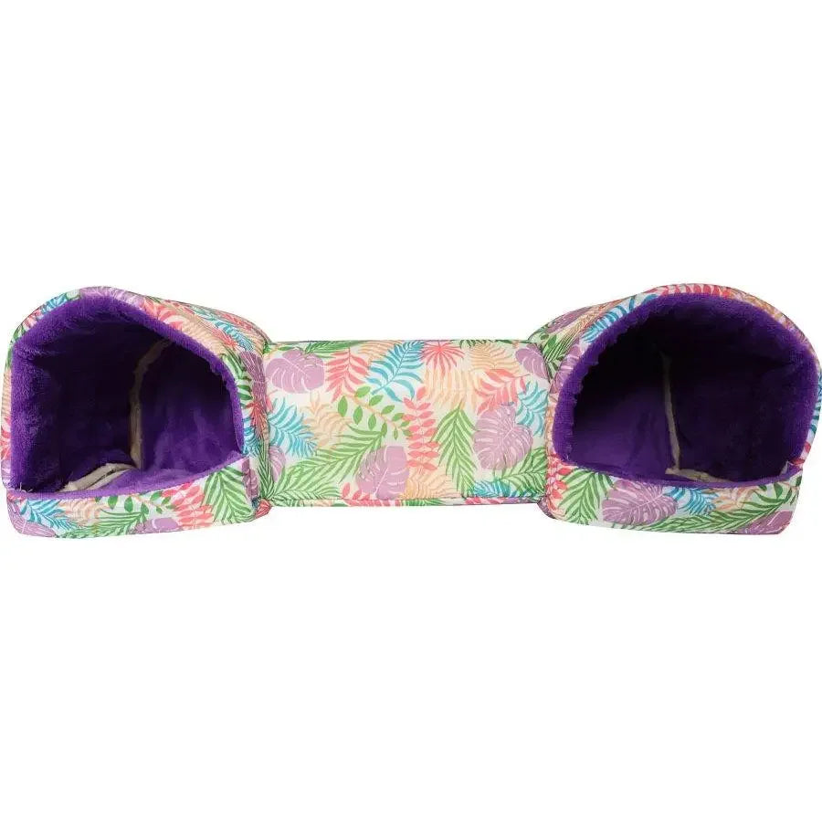 Fleece Pet Tunnel Hideaway – Cozy Burrow Bed for Cats & Rabbits