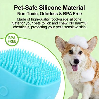 2-in-1 Pet Bath & Massage Brush