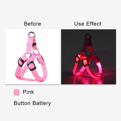 Adjustable LED No-Pull Dog Harness
