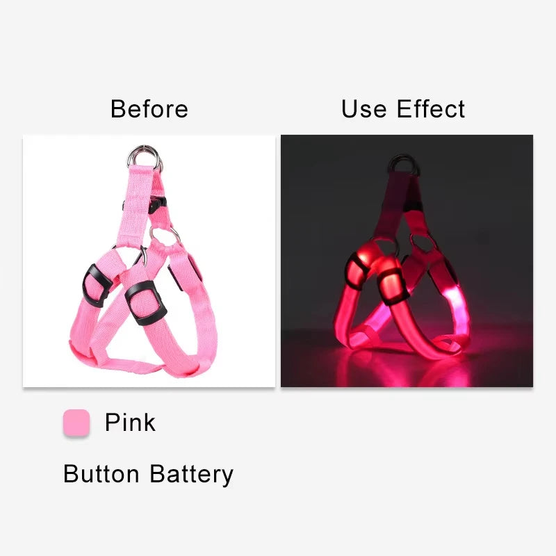 Adjustable LED No-Pull Dog Harness