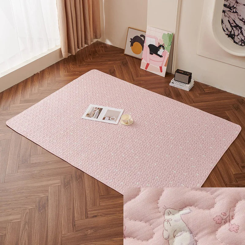 Cotton Rabbit Floor Mat – All-Season Comfort Sleeping Pad