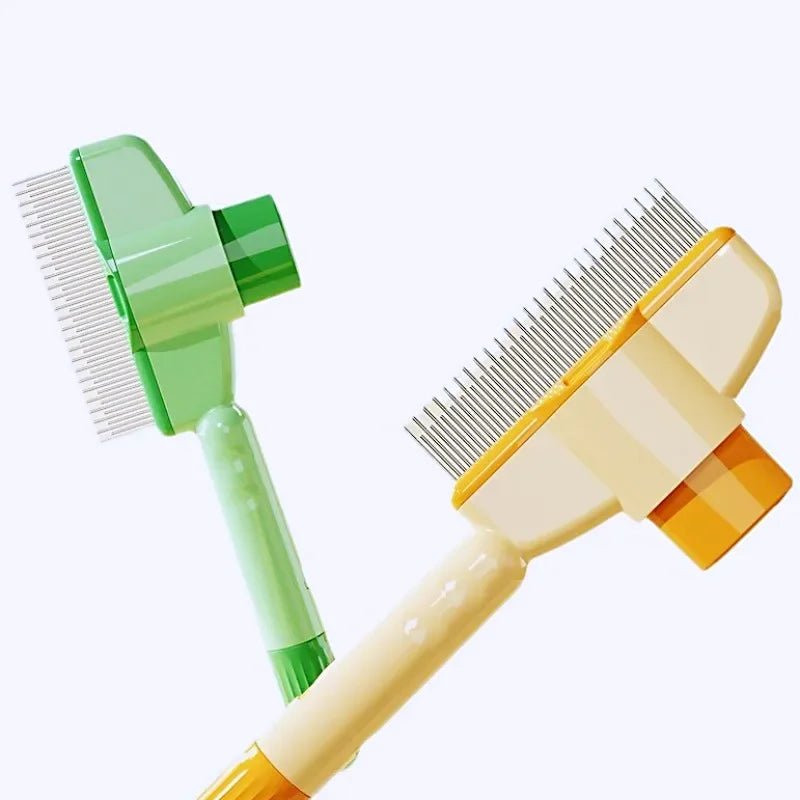 Self-Cleaning Pet Grooming Brush – One-Click Deshedding & Massage Comb for Dogs & Cats