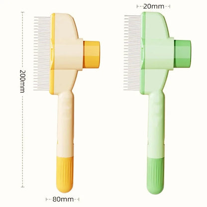 Self-Cleaning Pet Grooming Brush – One-Click Deshedding & Massage Comb for Dogs & Cats