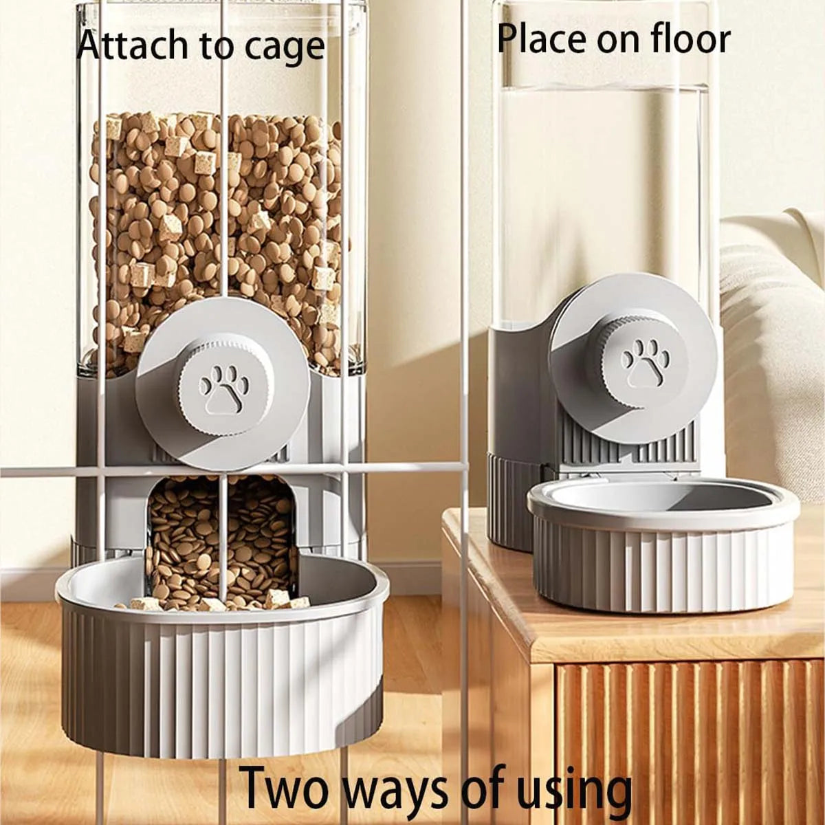 Gravity Rabbit Feeder & Water Dispenser Set – Hanging Automatic Feeding System